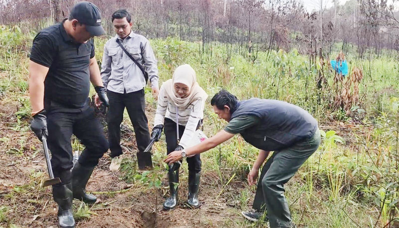 BPJS Ketenagakerjaan Batam Sekupang Tanam Pohon di Hutan Lindung Temiang