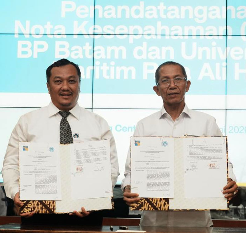 Jalin Kerja Sama Riset dan Kajian Kemaritiman, BP Batam Teken MoU dengan UMRAH