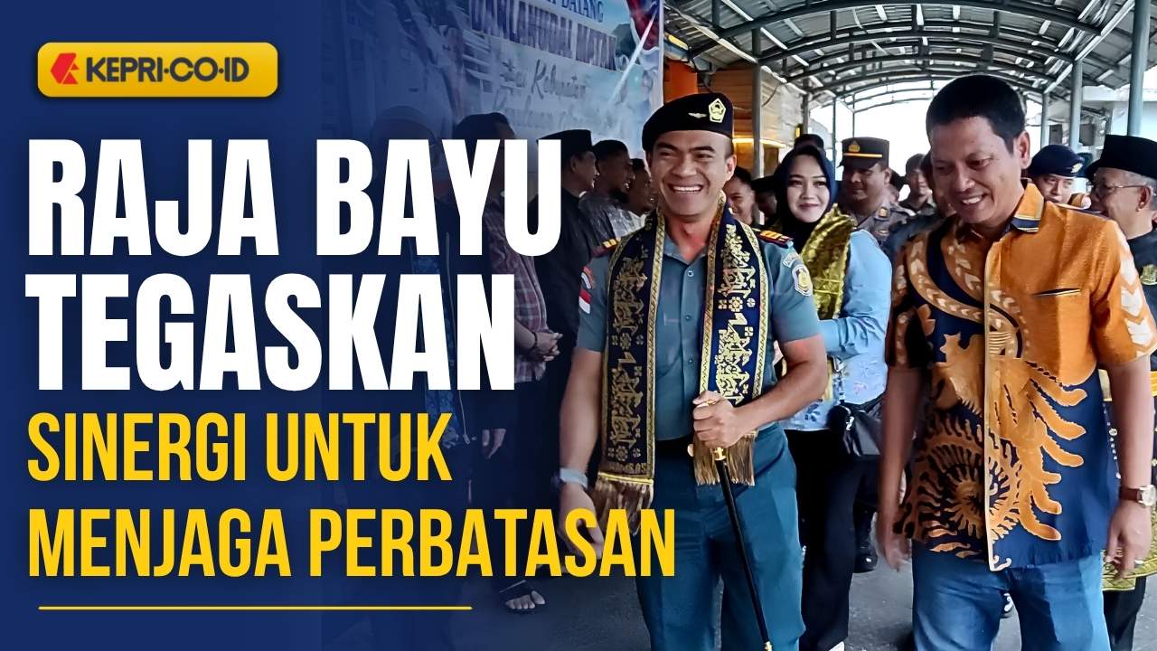 Disambut di Pelabuhan Sri Siantan, Danlanudal Matak yang Baru Siap Perkuat Sinergi dengan Pemkab Anambas