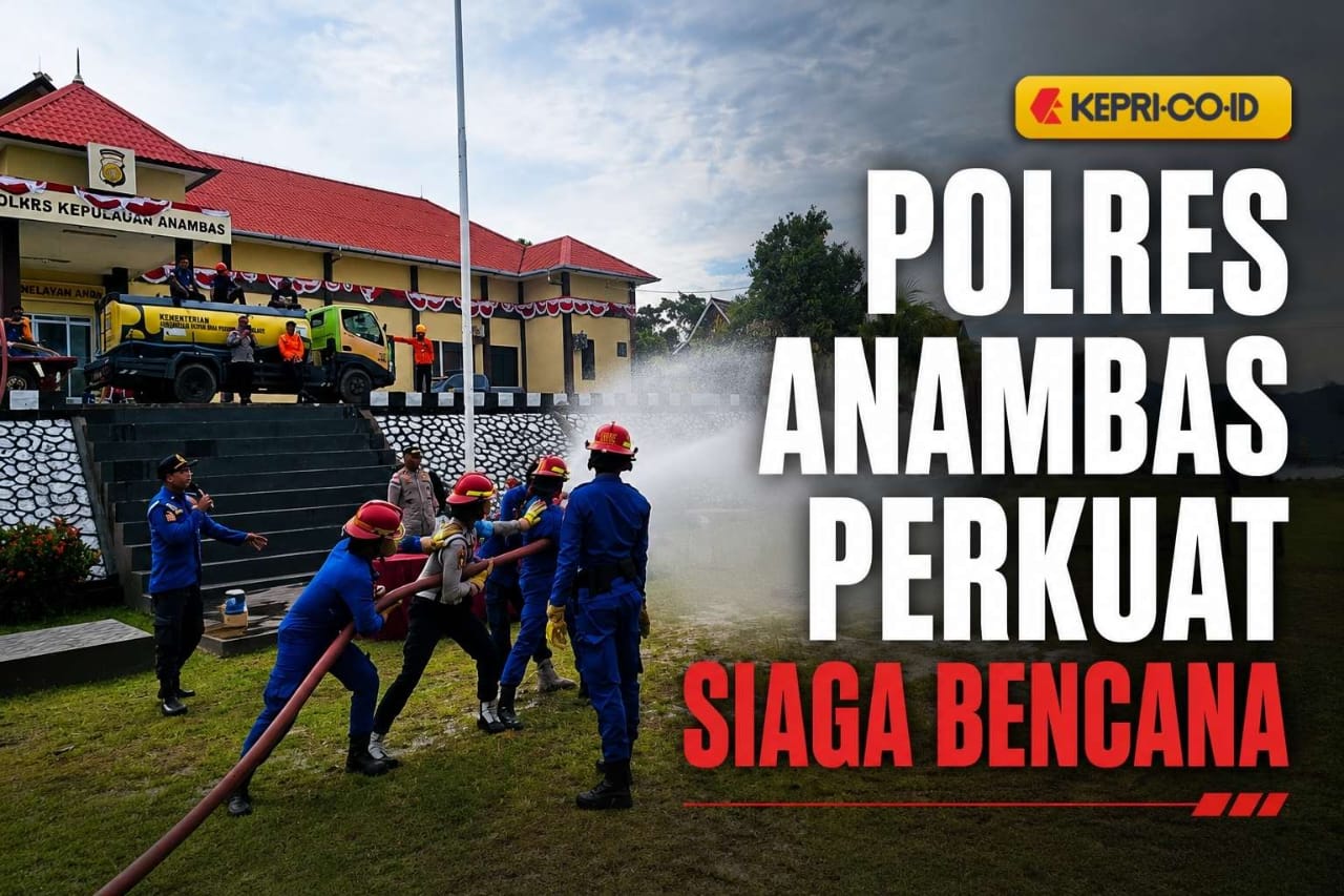 Personel Polres Anambas Dilatih Hadapi Bencana, Mulai Pemadaman Api hingga Penyelamatan