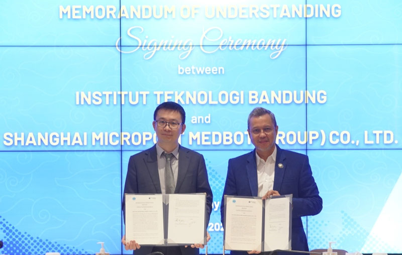 ITB dan Shanghai Microport MedBot Jalin Kerja Sama Kembangkan Teknologi Robotika Medis