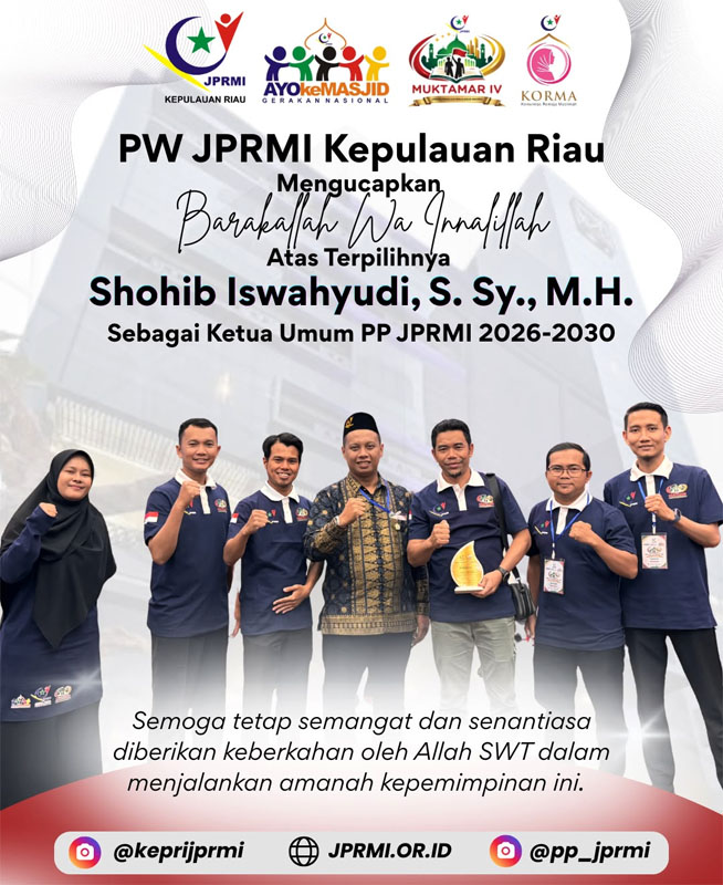 PW Jaringan Pemuda dan Remaja Masjid Kepri Hadiri Muktamar JPRMI Nasional
