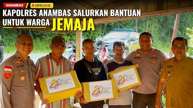 Kapolres Anambas Hadir Langsung di Jemaja, Salurkan Bantuan Sosial untuk Warga Bukit Padi