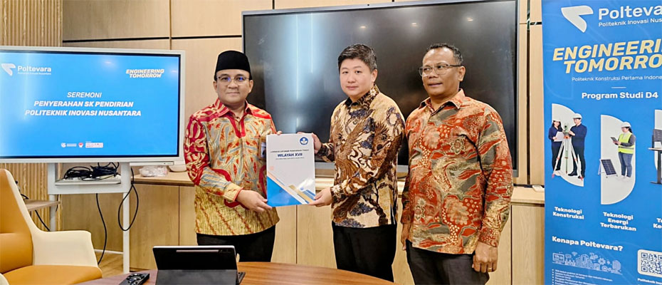 LLDIKTI Wilayah XVII Serahkan SK POLTEVARA, Hadirkan Harapan Baru Pendidikan Vokasi Konstruksi di Indonesia