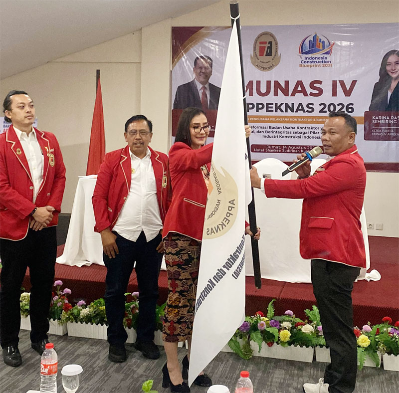 Fandy Iood Terpilih Aklamasi Pimpin APPEKNAS 2026-2031, Bawa Visi Transformasi Industri Konstruksi