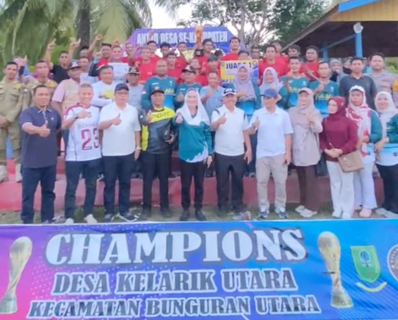 Cen Sui Lan Tutup Kejuaraan Bola Antar Desa se-Kecamatan Bunguran Utara