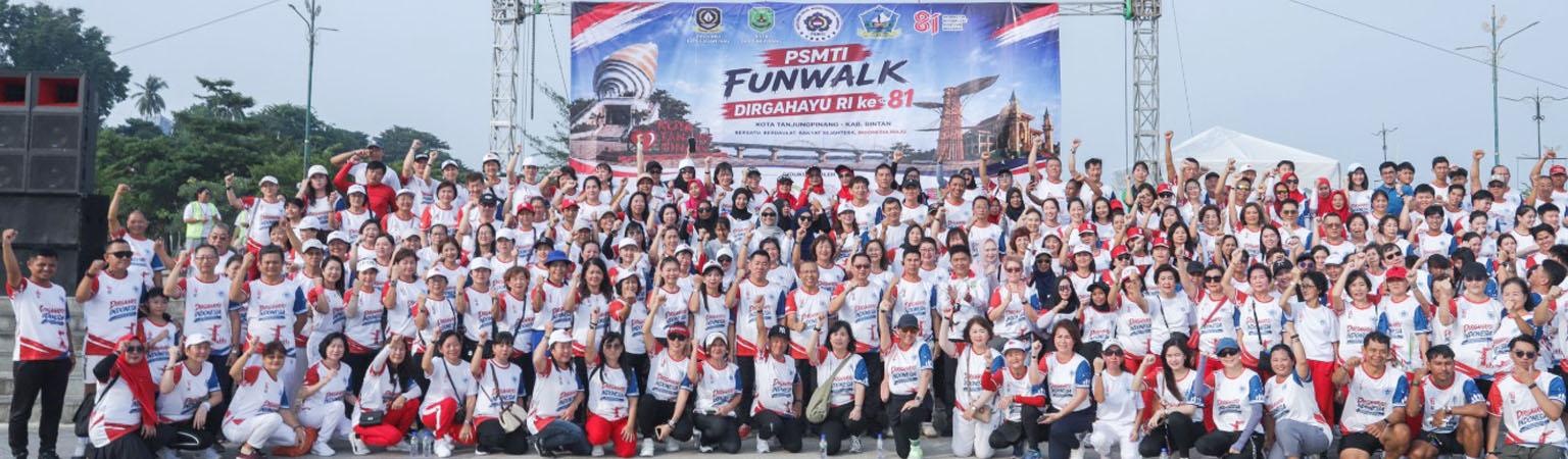 PSMTI Tanjungpinang–Bintan Gelar Fun Walk Semarakkan HUT ke-81 Kemerdekaan RI