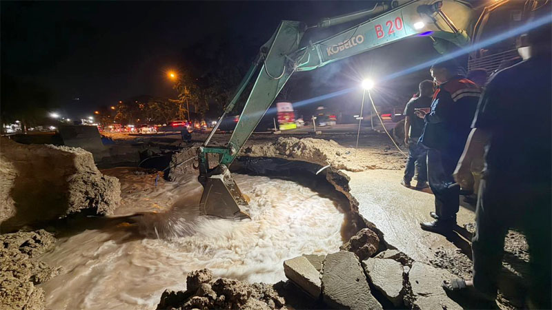 Penanganan Kebocoran Susulan Pipa Muka Kuning, BP Batam dan PT Air Batam Hilir Bergerak Cepat