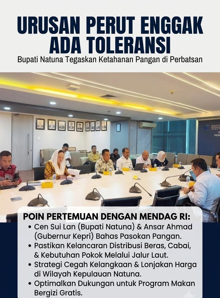 Temui Mendag, Bupati Natuna Tegaskan Pentingnya Stabilitas Pasokan Pangan di Wilayah Kepulauan