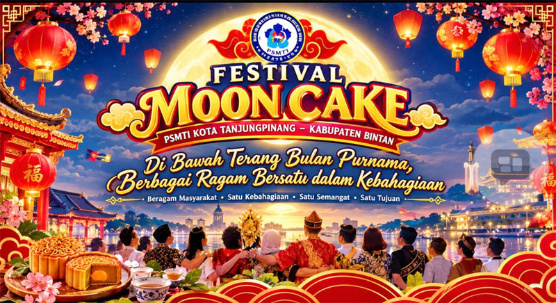 Pawai Lampion Moon Cake Festival PSMTI Tanjungpinang–Bintan Hadirkan 2.000 Peserta