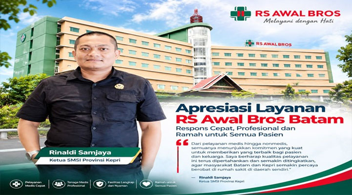 Dari IGD ke ICU, Ketua SMSI Kepri Rasakan Langsung Pelayanan RS Awal Bros Batam