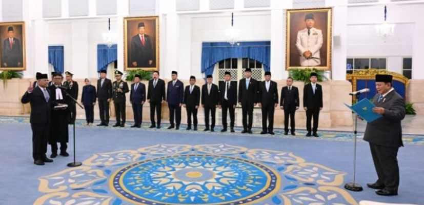 Presiden Prabowo Lantik Suahasil Nazara sebagai Menteri Keuangan