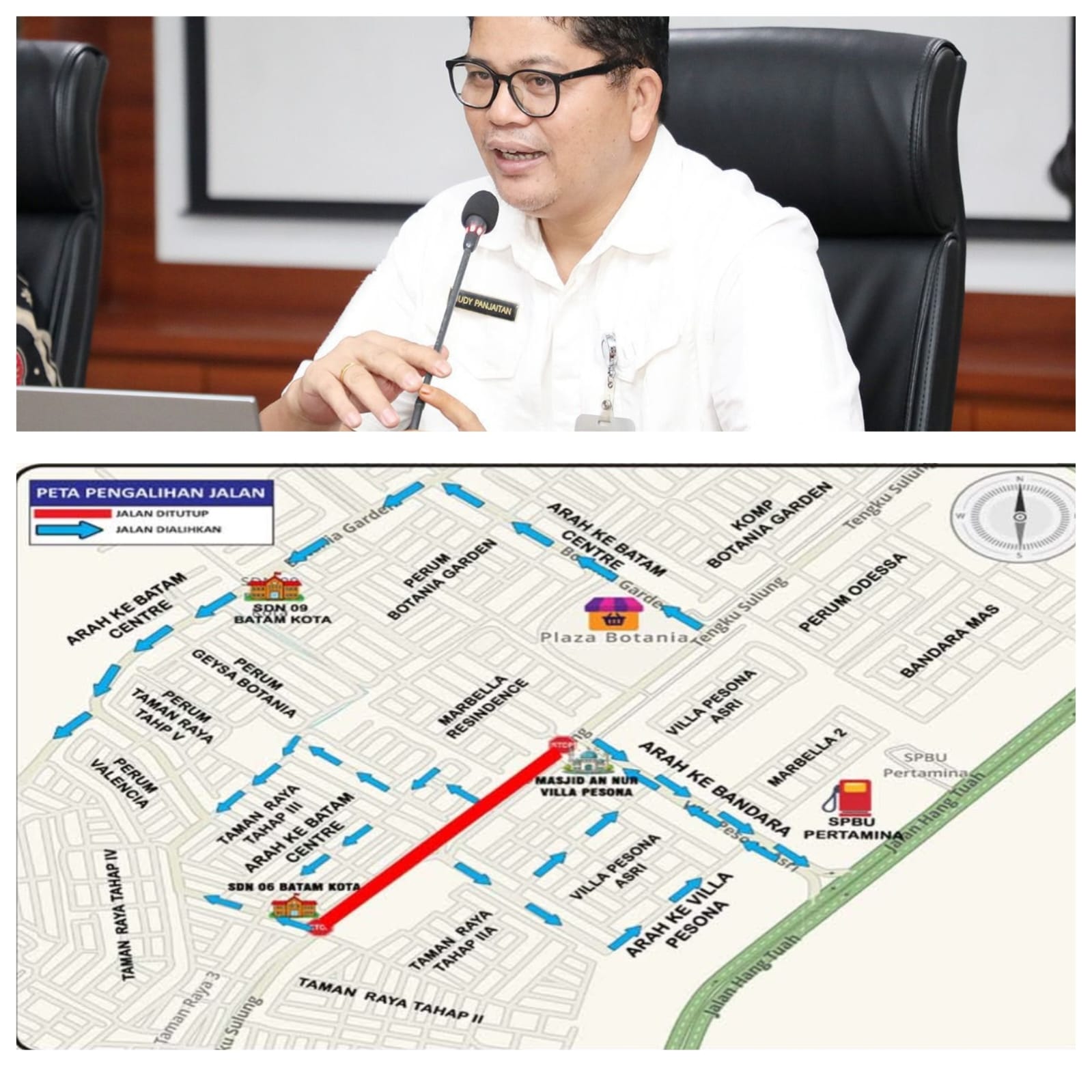 Jalan Tengku Sulung Ditutup Mulai 10 September, Ini Rute Alternatif yang Bisa Dilalui