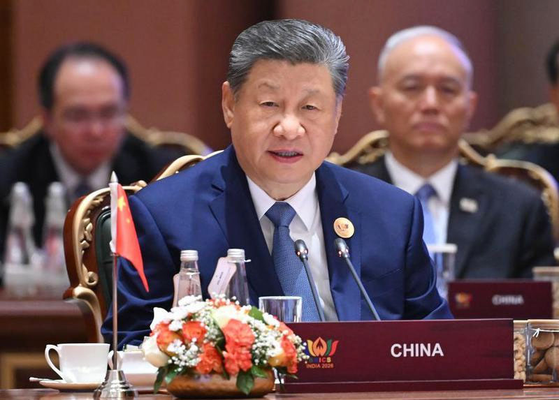 Album Xi: Presiden Tiongkok Hadiri KTT BRICS di New Delhi, India