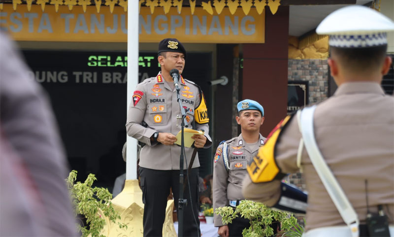 Kapolresta Tanjungpinang Pimpin Apel Gelar Pasukan Operasi Patuh Seligi Tahun 2026