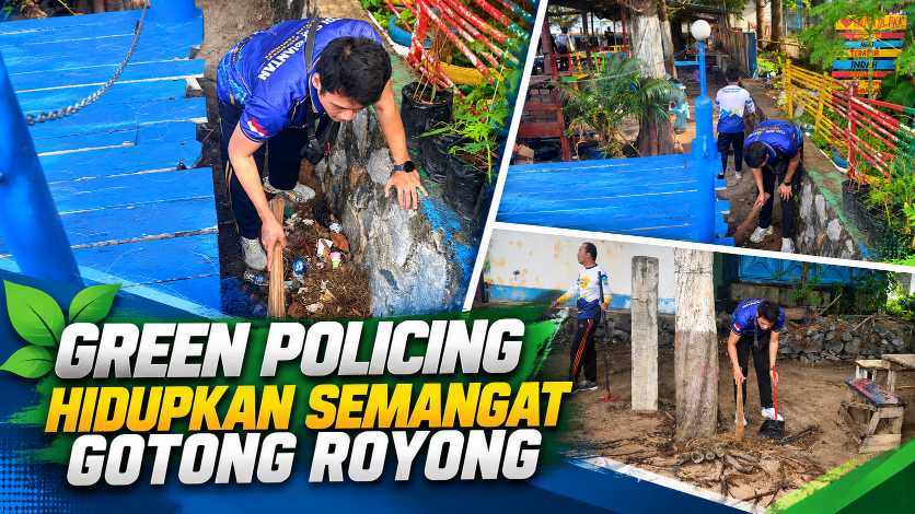 Polsek Siantan Turun Langsung, Green Policing Hadir di Waterfront City Tarempa